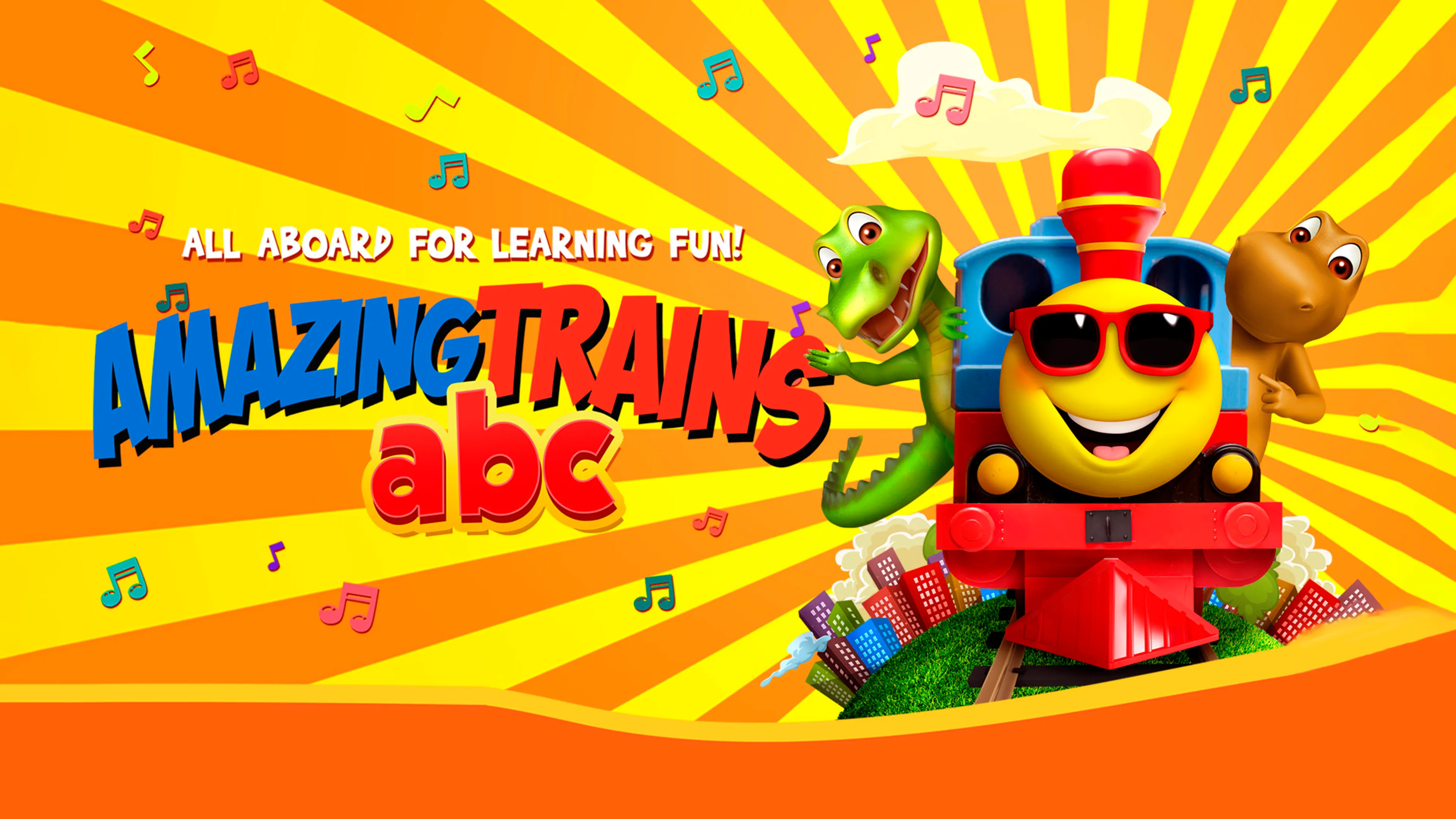 Amazing Trains ABCs poster